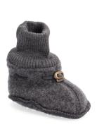 Wool Footies Slippers Hjemmesko Grey Mikk-line