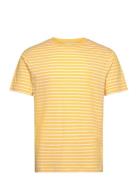 Striped T-Shirt Tops T-Kortærmet Skjorte Yellow GANT