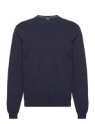 Pratello Tops Knitwear Round Necks Blue BOSS