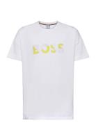 Short Sleeves Tee-Shirt Tops T-Kortærmet Skjorte White BOSS