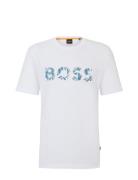 Te_Bossocean Tops T-Kortærmet Skjorte White BOSS