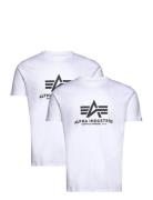 Basic T 2 Pack Designers T-Kortærmet Skjorte White Alpha Industries
