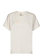 Sc-Banu Tops T-shirts & Tops Short-sleeved Cream Soyaconcept