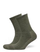 Merino Casual 2-Pack Lingerie Socks Regular Socks Green Alpacasocks&Co