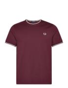 Twin Tipped T-Shirt Designers T-Kortærmet Skjorte Red Fred Perry