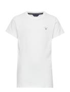 Original Ss T-Shirt Tops T-Kortærmet Skjorte White GANT