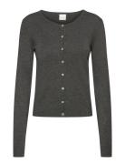 Cuannemarie Cardigan Tops Knitwear Cardigans Grey Culture