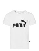 Ess Logo Tee G Sport T-Kortærmet Skjorte White PUMA