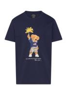 Polo Bear Cotton Jersey Tee Tops T-Kortærmet Skjorte Blue Ralph Lauren...