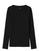 Nkfnakal Ls Top Noos Tops T-shirts Long-sleeved T-Skjorte Black Name I...