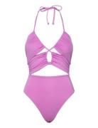 Sol Searcher Piece Sport Swimsuits Pink Billabong