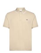 Framed Tipping Ss Polo Tops Polos Short-sleeved Beige GANT