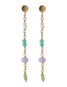 Sea Colour Earrings Ørestickere Smykker Gold Pernille Corydon