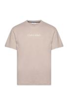 Hero Logo Comfort T-Shirt Tops T-Kortærmet Skjorte Beige Calvin Klein