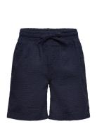 Jpstjaiden Jjpalma Seersucker Shor Jnr Bottoms Shorts Navy Jack & J S