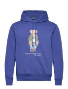Graphic Fleece-Lsl-Sws Tops Sweatshirts & Hoodies Hoodies Blue Polo Ra...
