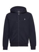 Double-Knit Full-Zip Hoodie Tops Sweatshirts & Hoodies Hoodies Navy Po...