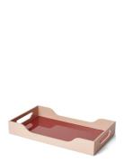 Lacquered Tray - Swell, Maroon/Pink M Home Tableware Dining & Table Ac...