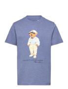 Polo Bear Cotton Jersey Tee Tops T-Kortærmet Skjorte Blue Ralph Lauren...