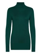 Astrid Roll Neck Tops Knitwear Turtleneck Green Kaffe