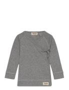 Tut Wrap Ls Tops T-shirts Long-sleeved T-Skjorte Grey MarMar Copenhage...
