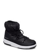 Mb M.boot We Jr Girl Low Nylon Wp Vinterstøvler Med Snøre Black Moon B...