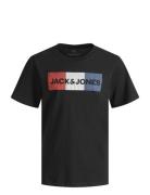 Jjecorp Logo Tee Ss O-Neck Noos Jnr Tops T-Kortærmet Skjorte Black Jac...