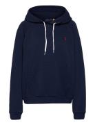 Fleece Pullover Hoodie Tops Sweatshirts & Hoodies Hoodies Blue Polo Ra...