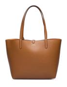 Faux-Leather Reversible Tote Bag Shopper Taske Brown Lauren Ralph Laur...