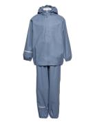 Basic Rainwear Set -Recycle Pu Outerwear Rainwear Rainwear Sets Blue C...