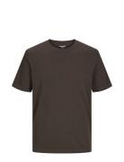 Jjeorganic Basic Tee Ss O-Neck Noos Tops T-Kortærmet Skjorte Brown Jac...