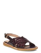 Sandals - Flat - Open Toe - Op Flade Sandaler Brown ANGULUS