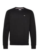 Tjm Regular Fleece C Neck Tops Sweatshirts & Hoodies Sweatshirts Black...