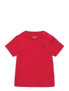 Cotton Jersey Crewneck Tee Tops T-Kortærmet Skjorte Red Ralph Lauren B...