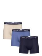 Stretch Cotton Boxer Brief 3-Pack Boxershorts Blue Polo Ralph Lauren U...