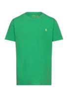 Cotton Jersey Crewneck Tee Tops T-Kortærmet Skjorte Green Ralph Lauren...