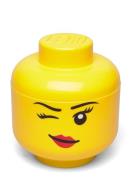 Lego Storage Head  Home Kids Decor Storage Storage Boxes Yellow LEGO S...