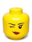 Lego Storage Head  Home Kids Decor Storage Storage Boxes Yellow LEGO S...