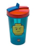 Lego Tumbler With Straw Iconic Classic Home Meal Time Blue LEGO STORAG...