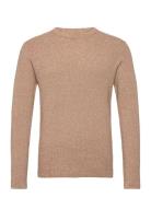 Slhrocks Ls Knit Crew Neck W Tops Knitwear Round Necks Brown Selected ...
