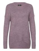 Onlnanjing L/S Pullover Knt Noos Tops Knitwear Jumpers Purple ONLY