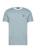 Ringer T-Shirt Tops T-Kortærmet Skjorte Blue Lyle & Scott