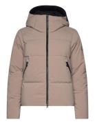 W Race Down Jacket Sport Jackets Padded Jacket Beige Sail Racing