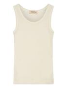 Tavi Tops T-shirts Sleeveless Cream MarMar Copenhagen