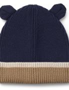 Gina Beanie With Ears Accessories Headwear Hats Beanie Navy Liewood