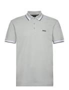 Paddy Sport Polos Short-sleeved Grey BOSS