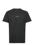Lens T-Shirt Tops T-Kortærmet Skjorte Black Les Deux