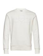 Reg Tonal Shield C-Neck Sweat Tops Sweatshirts & Hoodies Sweatshirts W...