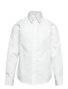 Jjjoe Shirt Ls Plain Jnr Tops Shirts Long-sleeved Shirts White Jack & ...