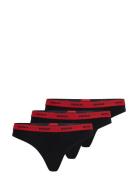 Triplet Thong Stripe G-streng Undertøj Black HUGO